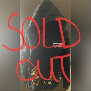 🎨🎨🎨Black Paint Splash Hoodie🎨🎨🎨